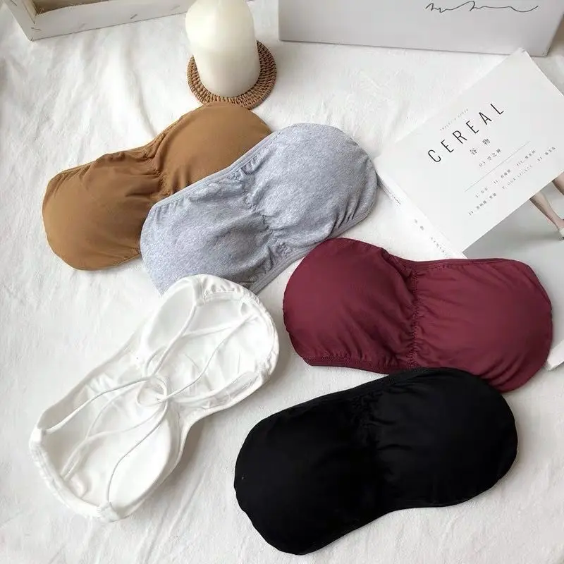 Strapless Push up Anti-Slip Girl's Underwear Thin Student Tube Top Tube Top Anti-Slip Backless Bra Internet Hot