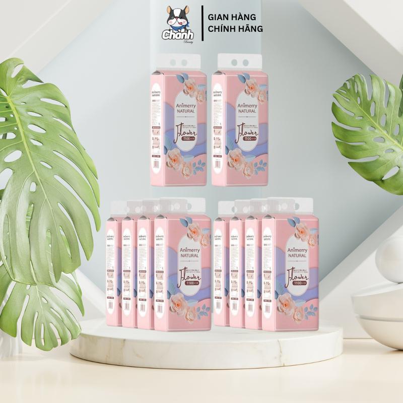 THÙNG 10 TÚI - Khăn Giấy Rút Chữ Nhật Treo Tường Sipao Animerry 1000 Tờ