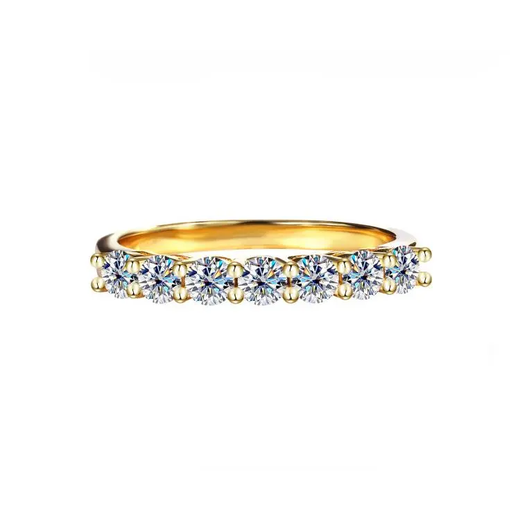 【#199】925 Sterling Silver Moisssanite Eternity Ring