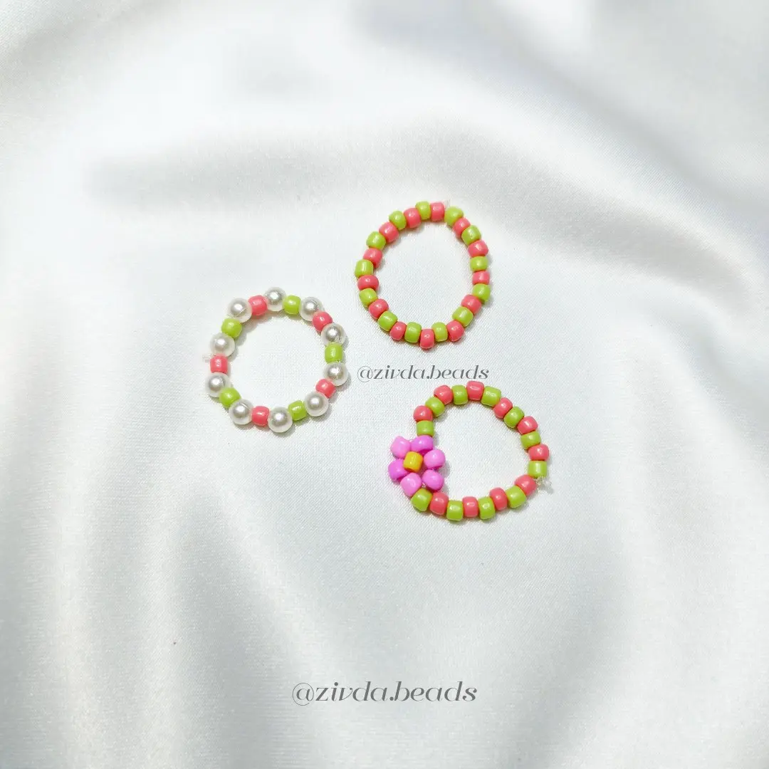 (Min. Order 10Ribu) Colbi | Rhea | Mollie Cincin Manik/Cincin/Beads Ring/Ring FREE STICKER