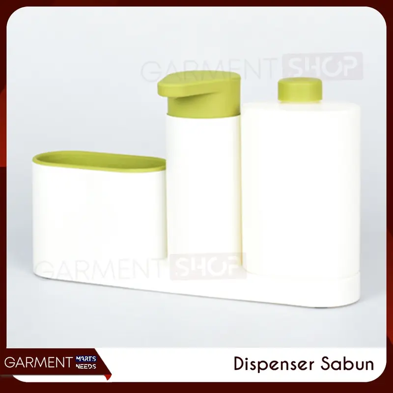 BUSET - Dispenser Sabun Cuci Piring Soap Pump Sponge Set 3 in 1 Praktis 3