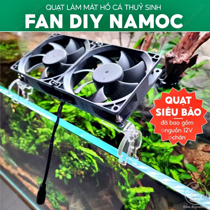 Bộ Quạt DIY Siêu Bão || Quạt Làm Mát Cho Bể Thuỷ Sinh, Cá Cảnh [trọn bộ đã bao gồm Quạt + Chân & Nguồn]