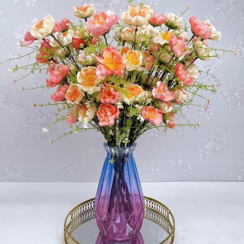  Combo 10 cành hoa trà gạo cổ cao cấp trang trí MM95-189 Trang Trí Nhà Decor Phòng Decor Decor Bàn 