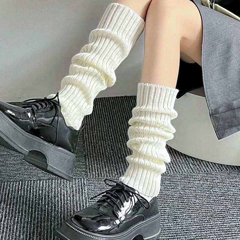 Product Introduction of Vớ Dệt Kim Ấm Áp, Phong Cách Preppy JK, Dài Qua Đầu Gối, Giữ Ấm Chân, Dành Cho Nữ, Thích Hợp Cho Mùa Thu Và Mùa Đông, Vớ Dài Lolita, 42cm 16