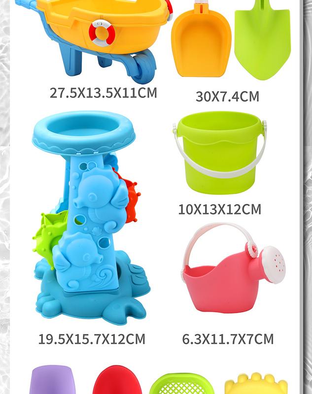Product Introduction of Bộ Đồ Chơi Bãi Biển, Dành Cho Trẻ Em, Xe Đồ Chơi Bãi Biển, Rèn Cào Cát, Đồ Chơi Dưới Nước, Xô Bãi Biển, Xẻng, Chơi Cát Bên Bờ Biển, Bao Gồm Dụng Cụ 10