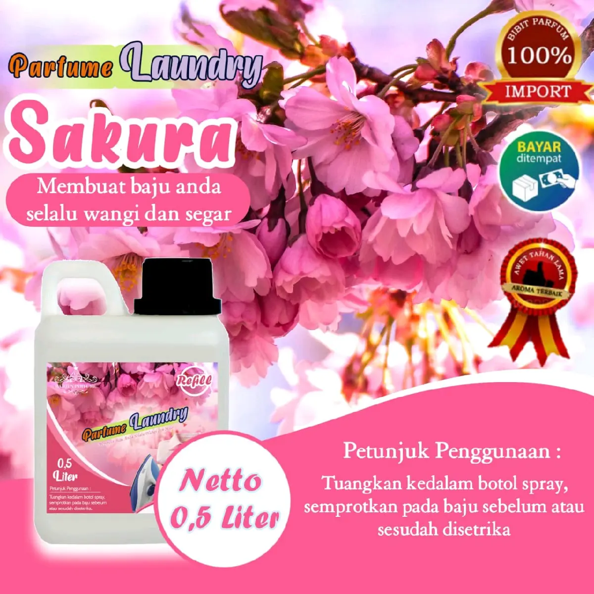 PARFUM LAUNDRY GRADE A (500ml)