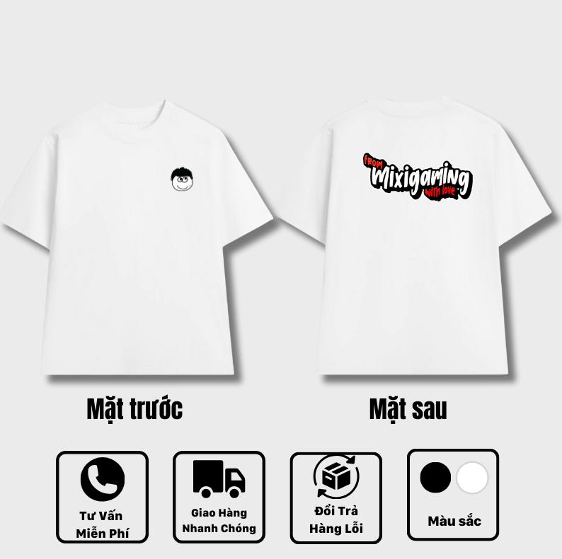 Áo Thun Xinh Mixi Gaming, Chất vải Cotton 220 gsm co dãn 2 chiều mát mẻ, thoáng khí, siêu thấm hút - Nam Menswear Nữ Women Top Cổ Tròn áo phông nữ 1