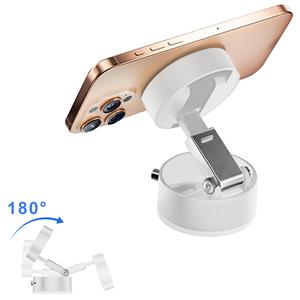 真空磁気吸着式折りたたみ回転ホルダー、汎用真空回転ホルダー、家庭・オフィス用携帯電話ホルダー