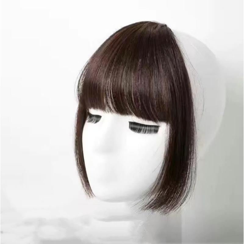 Mảnh Tóc Giả Cắt Princess, Tóc Mái, Tóc Nối, Tự Nhiên, Chịu Nhiệt Độ Cao, Tóc Giả Liền Mạch, Cho Bé Gái, Thích Hợp Mặc Hàng Ngày 8