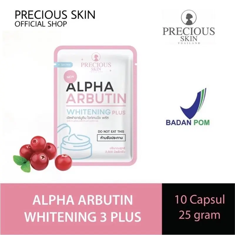 PRECIOUS SKIN ALPHA ARBUTIN WHITENING 3 PLUS POWDER / BUBUK LOTION 0