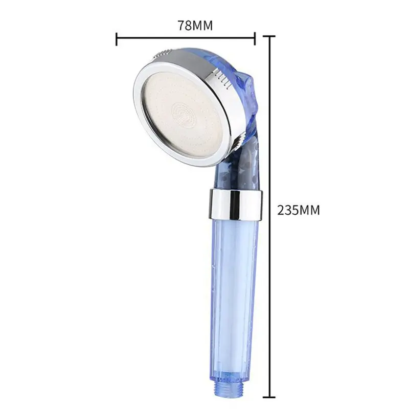 Bathroom PVC Cotton Filter Shower Head Three Gears With 3pcs Filter /1PC Filter 4