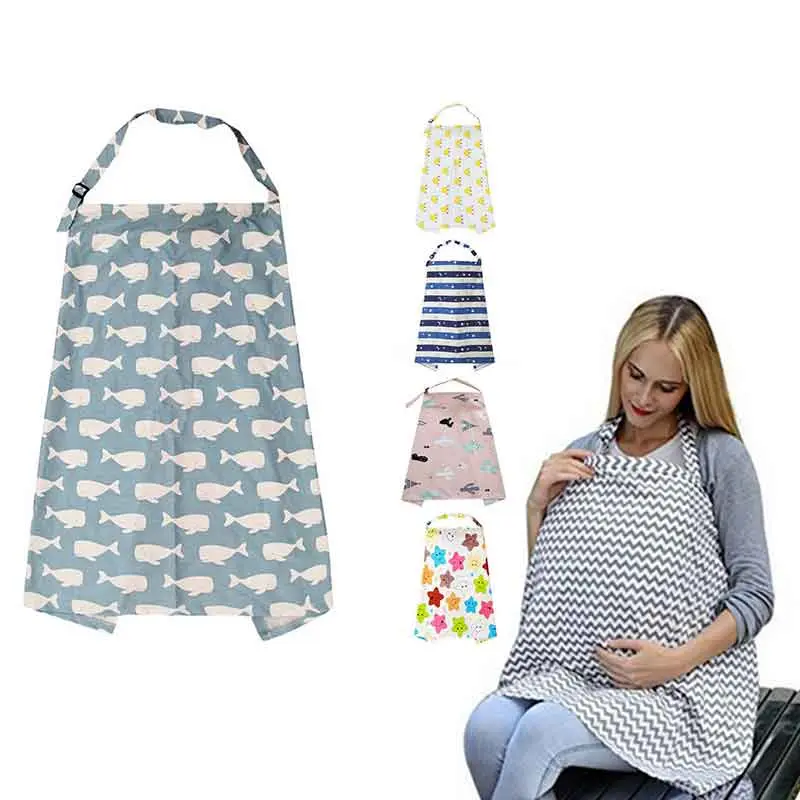 Mother Outing Breastfeeding Towel 100% Cotton Baby Feeding Nursing Covers Anti-glare Nursing Cloth