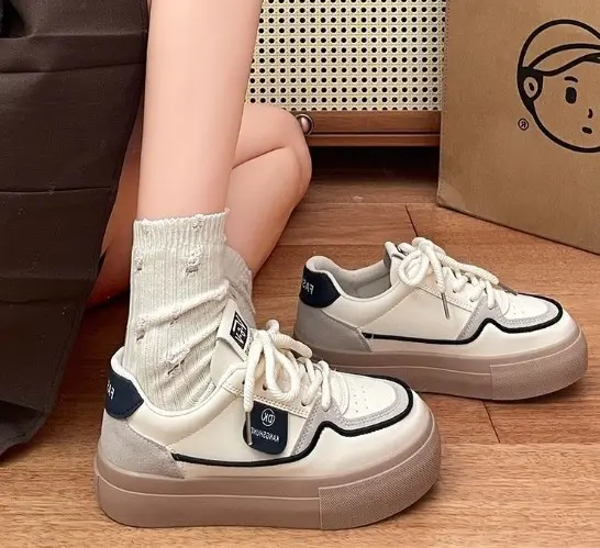 Giày thể thao nữ T39 độn dế 3p siêu êm chất liệu da cao cấp size 36-40 Kalee 5