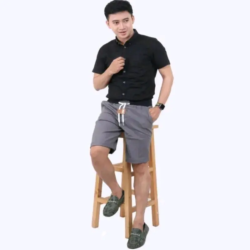 Celana Chinos 100rb dapat 5pcs Chino Kain Distro Karet Katun Melar Nyaman Pendek Santai Twill Panjang Shorts casual regular 4