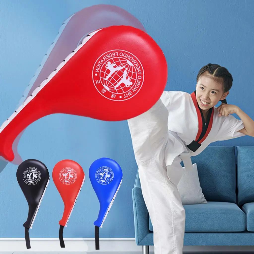 aenikjg- Foot Target Kick Resistant Anti-burst Arc Boxing Target Taekwondo Foot Target Loud Target Training Equipment Shock-Absorbing