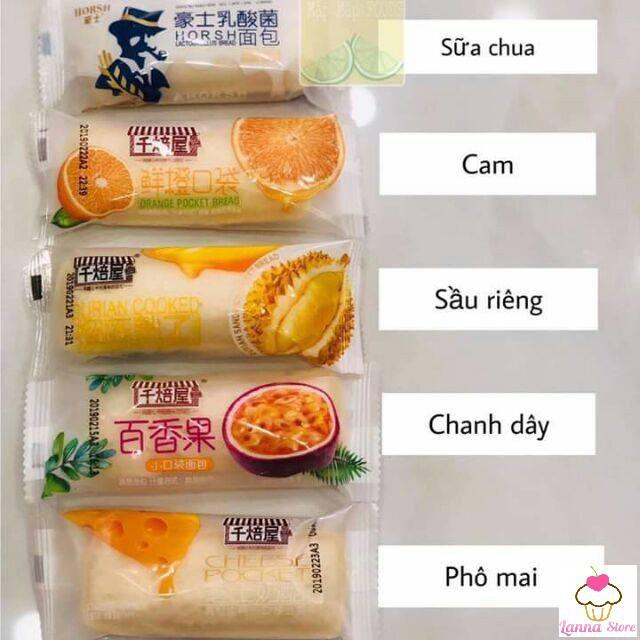 Combo 1kg Bánh Sữa Chua Mix Đủ 6 Loại Sữa Chua Kem Vani Dâu Đào Phô Mai Sầu Riêng thơm ngon - Đài Loan