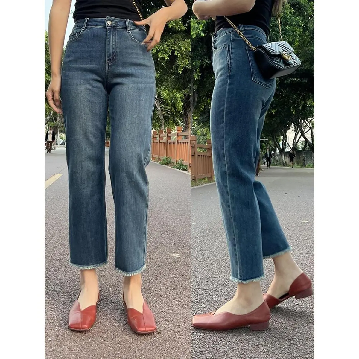MẬP STYLE (50-90 KG) QUẦN JEAN SUÔNG XỜN GẤU, LƯNG CAO CO GIÃN 4 CHIỀU, FORM DỄ MẶC THOẢI MÁI CHE BỤNG TỐT
