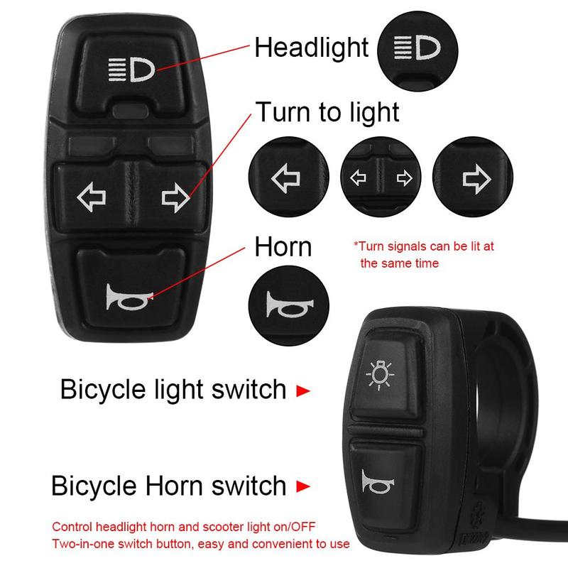 New Controls Motorcycle Accessories Ebike Lamp Turn Signal Light ...