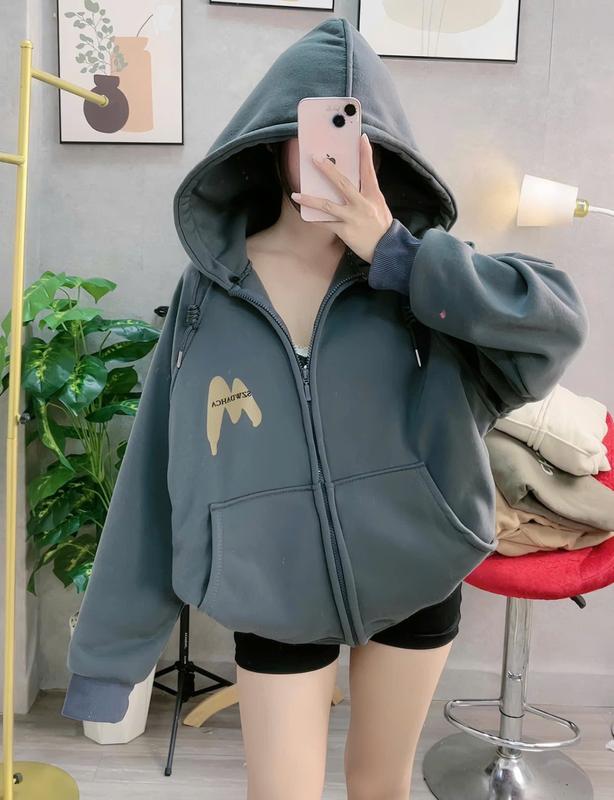 Áo Khoác Nhẹ Nữ Thời Trang Chống Nắng Giữ Ấm Khi Gió Lạnh Về Vải Nỉ Ngoại Cao Cấp Top Jacket Women 2