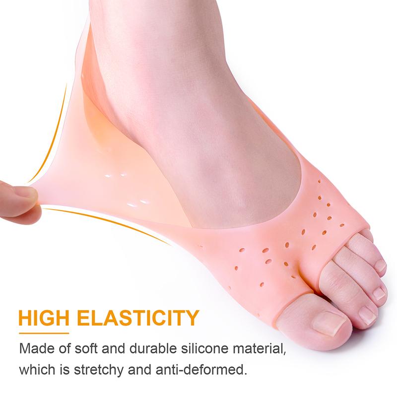 Product Introduction of Soft Silicone Gel Socks For Professional Foot Skin Care Protector Relieve Dry Cracked Peeling Heels Shoes Insole Pedicure Tools 25