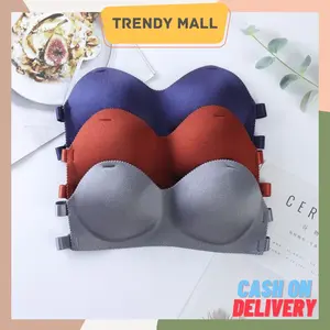 087 Bra Pakaian Dalam push-up Tali Transparan Anti Slip untuk Wanita Bh