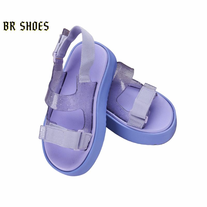 Product Introduction of Melissa Official Store Women Shoes Platform Sandals Magic Buckle Women Heightening Shoes Beach Sandals Quality True Love 20