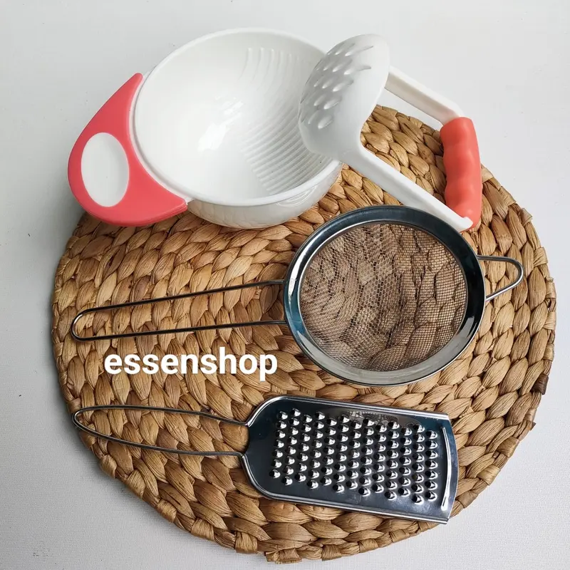Paket penghalus makanan mpasi bayi mangkok grinder baby food maker parutan keju saringan baby food processor Bayi 1