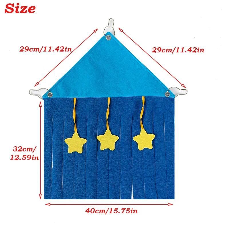 Pet Hamster Hammock, Three Sided Corner House Tent, Squirrel 5