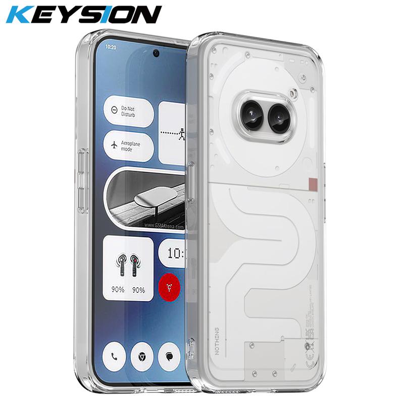 KEYSION Transparent Shockproof Case for Nothing Phone 2A Plus Soft TPU Silicone Clear Phone Back Cover for Nothing Phone 2A Plus 0