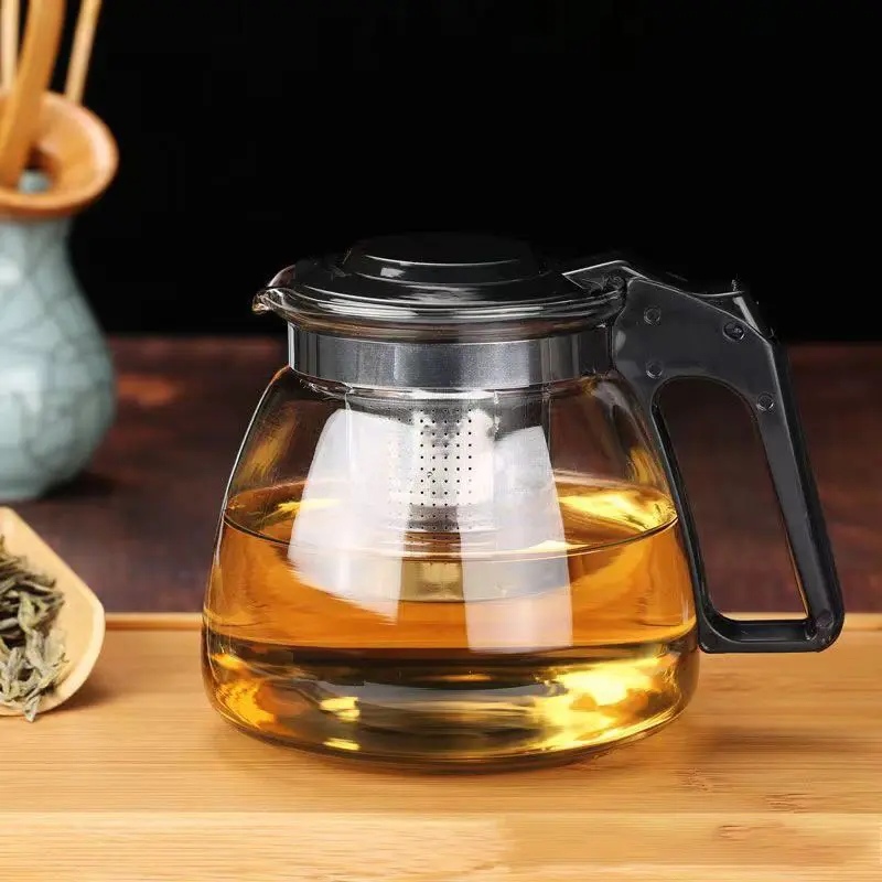 Ấm pha trà thủy tinh, Bộ Ấm Chén Trà Có Khay Lọc 5 Món, Bình Lọc Trà Thủy Tinh Giữ Nhiệt Cao Cấp Dieulinhshop 5