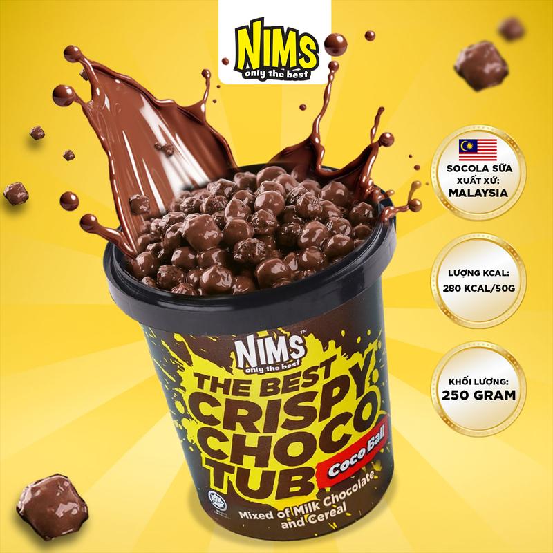 Nims Sô cô la giòn tan chảy Coco Ball Ly 250g Malaysia - Snack Food