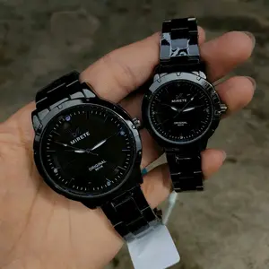 MIRETE COUPLE Jam Tangan Pria Dan Wanita Pasangan Tahan Air Tali Rantai Stainless Steel Mewah Sesuai Foto Santai // Jam Tangan Couple Terlaris Mirete Original Import COD
