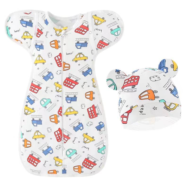 Newborn swaddling baby sleeping bag delivery room swaddling towel baby sleeping bag 4