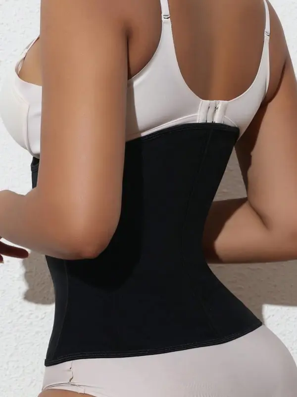 Women's Solid Color Hook & Eye Closure Waist Trainer, Tummy Control Shaper, Abdominal Belt, Women's Shapewear for Daily Wear, Waist Trainer Corset, Tummy Tuck Shapewear 7