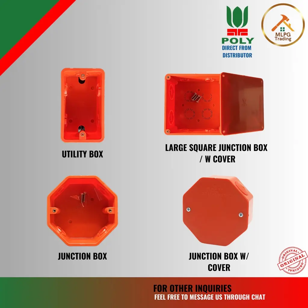 POLY (PER PCS) Utility Box & Junction Box w/ Cover - TikTok Shop ...