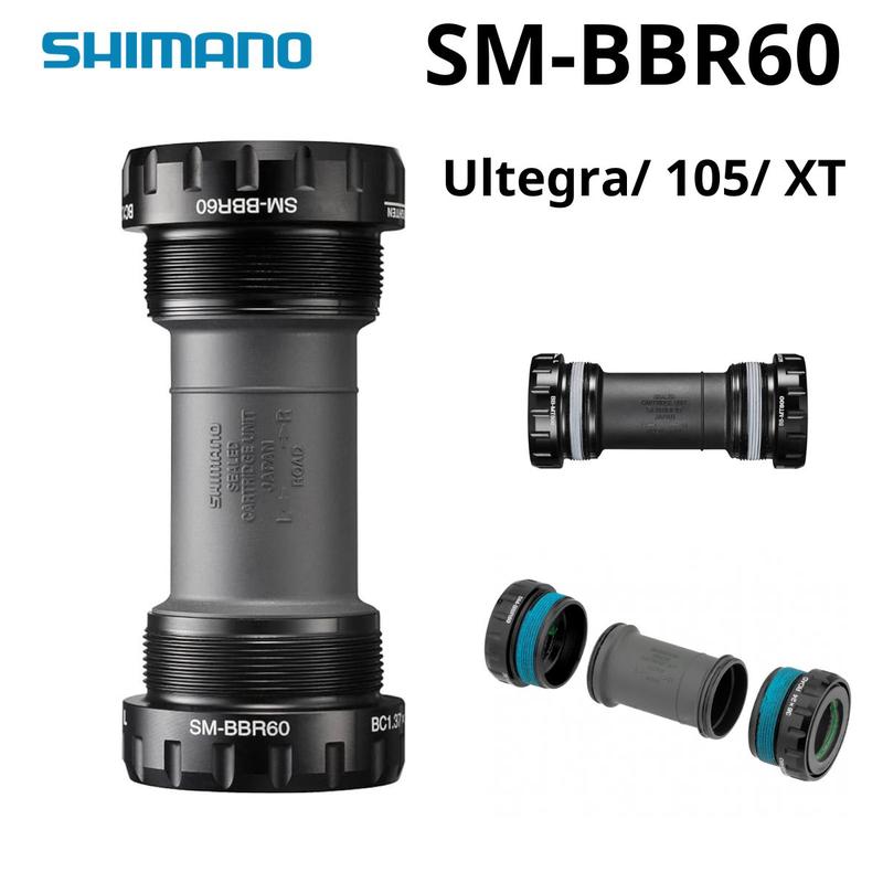 [Bác sĩ Xe Đạp] Trục Giữa Cốt Rỗng Ren Vặn Shimano SM-BBR60 Cho Khung Sườn Độ Rộng 68-70mm Dành Cho Các Dòng Xe Đạp Đường Trường Road Touring Bike-Bottom Bracket