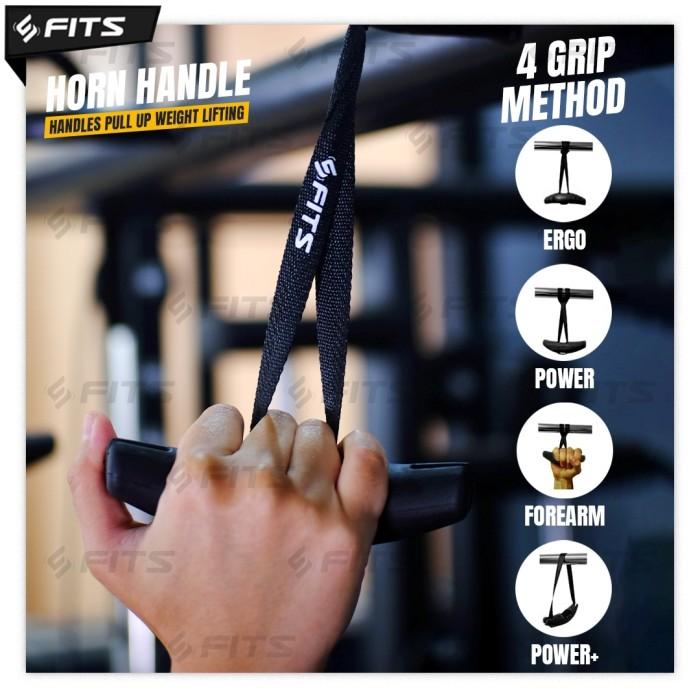 SFIDN FITS Horn Handle | Grip Fitness | Handles Pull Up Weight Lifting 3