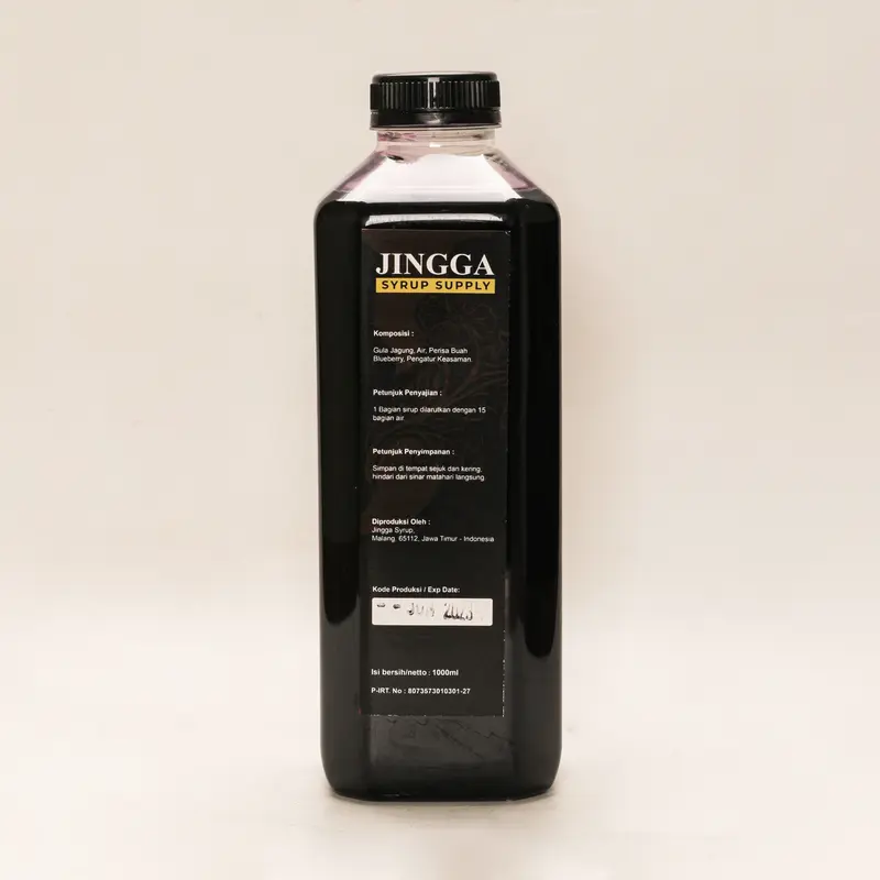 Jingga Blueberry Syrup 1000ml - Sirup Rasa Blueberry untuk Kopi, Mocktail dan Cocktail 2