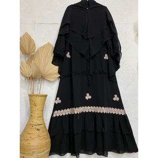Gamis Syari Ceruty Babydoll Kode SB | Gamis Set Khimar Polos 8