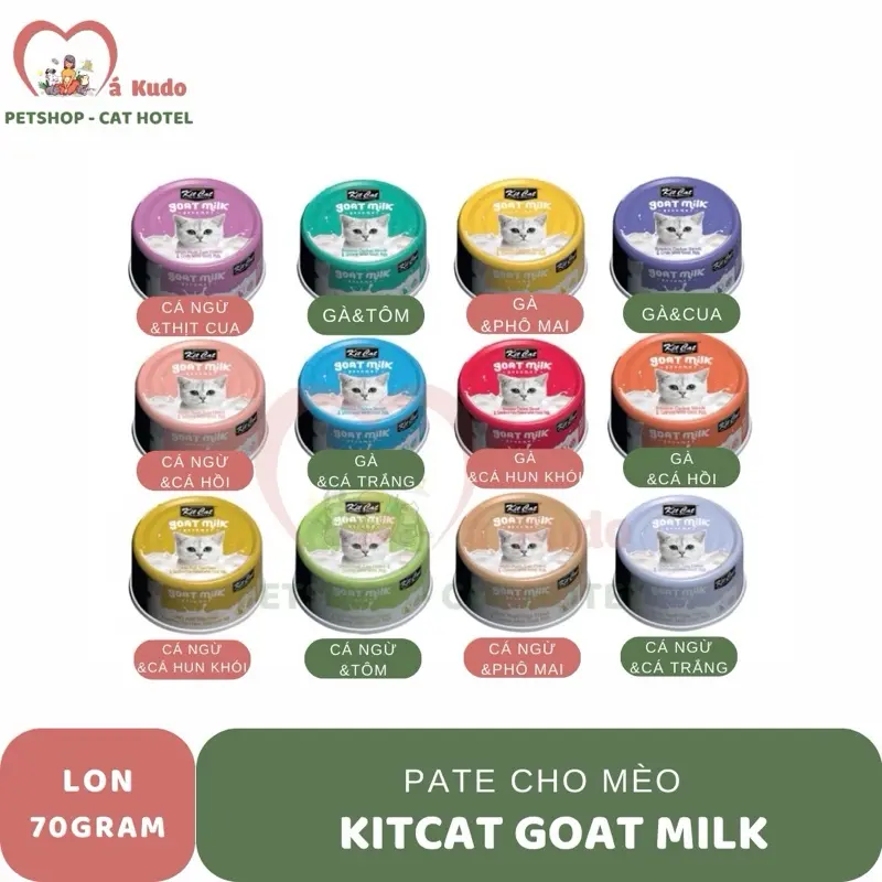 Pate Kitcat Goat Milk - Pate sữa dê dinh dưỡng cho mèo