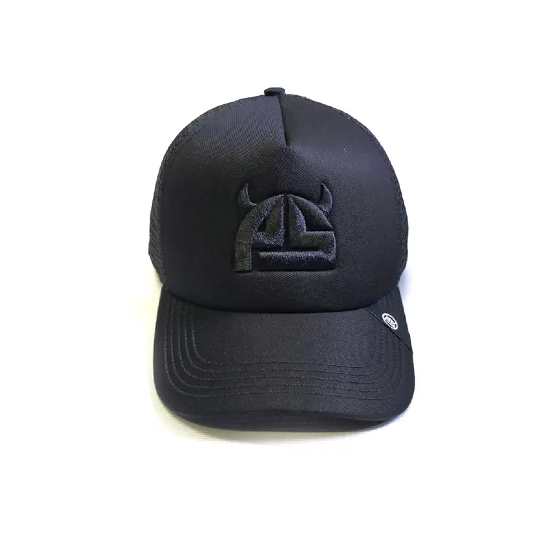 Topi trucker pria PROSHOP ps logo black hat 0