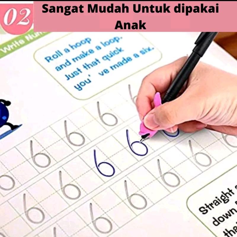 sank magic isi 4 buku 5 refil tinta belajar menulis anak 3