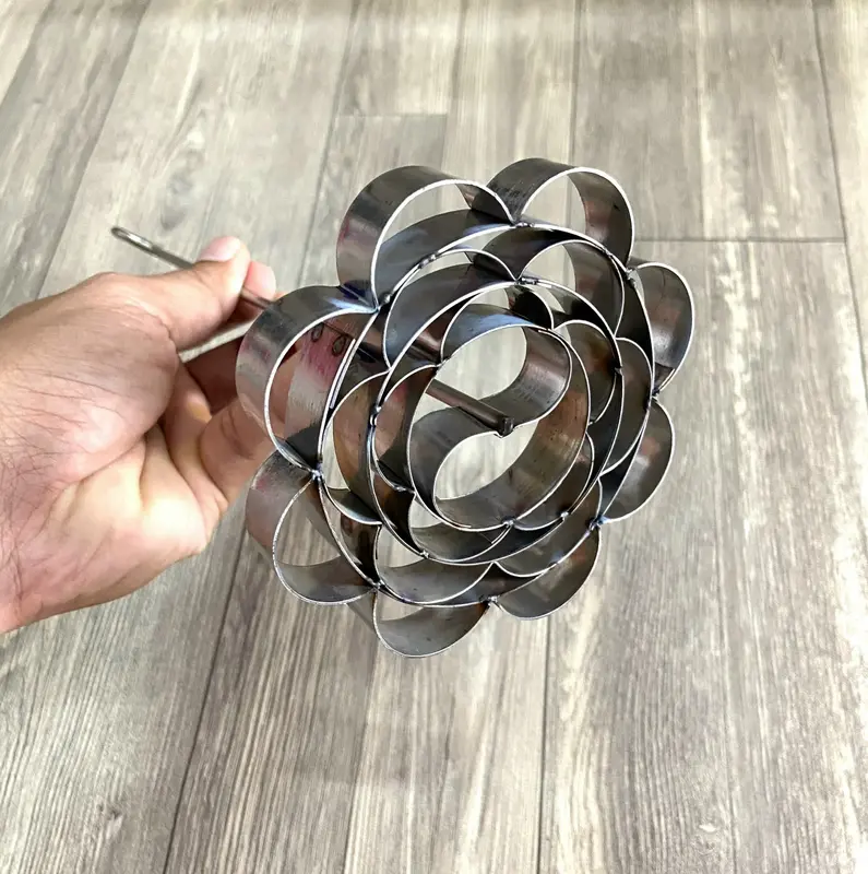 Khuôn Bánh Nhúng Inox Kiểu Thái Lan, Hình  Hoa Mai - Ngôi Sao Size 9,5-10cm 0