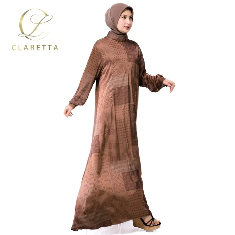Gamis Wanita Coklat 2