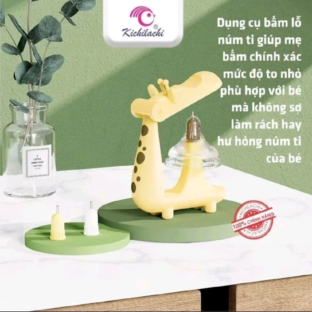 Dụng cụ đục lỗ núm ti Kichilachi - Giải pháp tối ưu cho việc chăm sóc bé