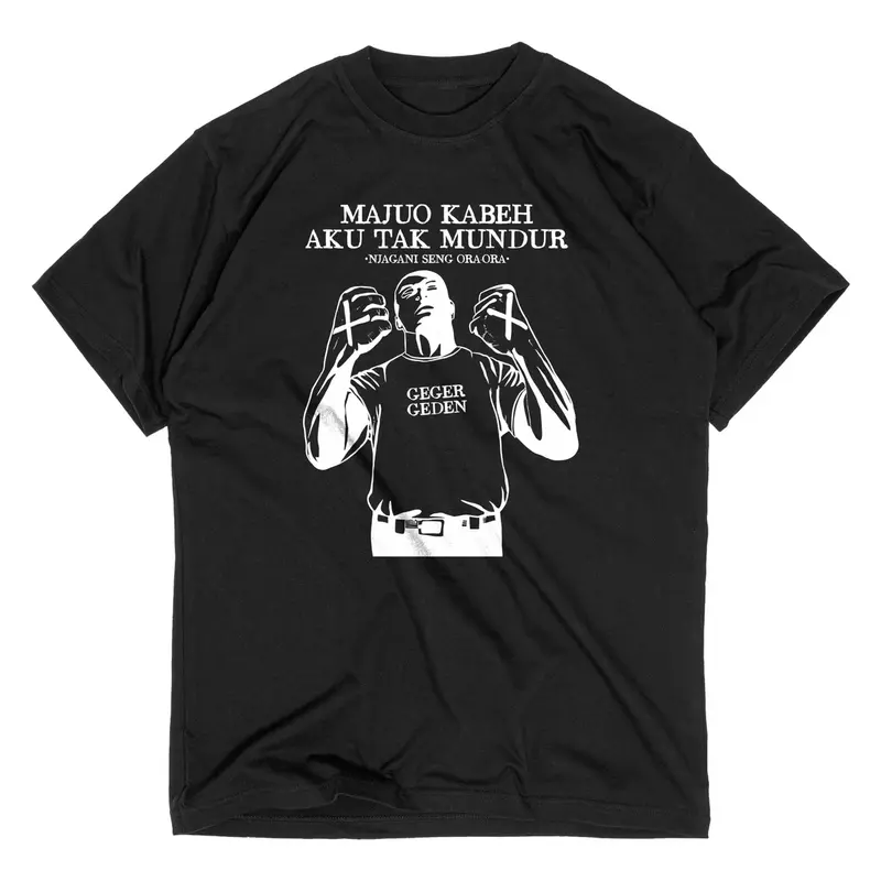 T-Shirt UMUM VIRAL “NJAGANI SENG ORA ORA” (Free Sticker,Ziplock) - Original Tigapoint.ltd Kaos Hitam 0