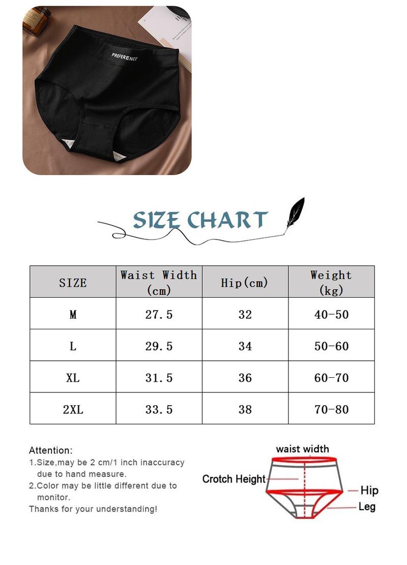 Product Introduction of Quần Lót Cotton 100% Cho Nữ, Combo 5, Cạp Cao, Thoáng Khí, Quần Lót Cỡ Lớn, Mềm Mại Và Thoải Mái, Fallsweet 8