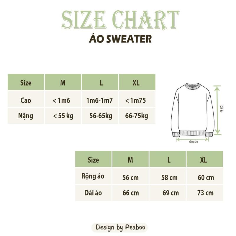 Product Introduction of Áo Sweater Today Nam Nữ By PEABOO Unisex Chất Nỉ Lót Bông Form Rộng 5