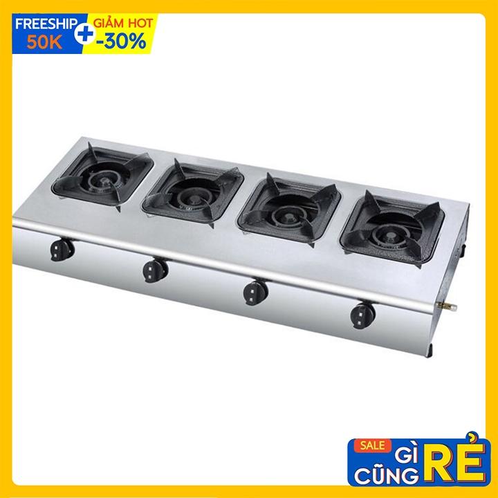 Bếp gas 4 cửa - Bếp ga 4 họng chuyên làm mì cay bánh xèo