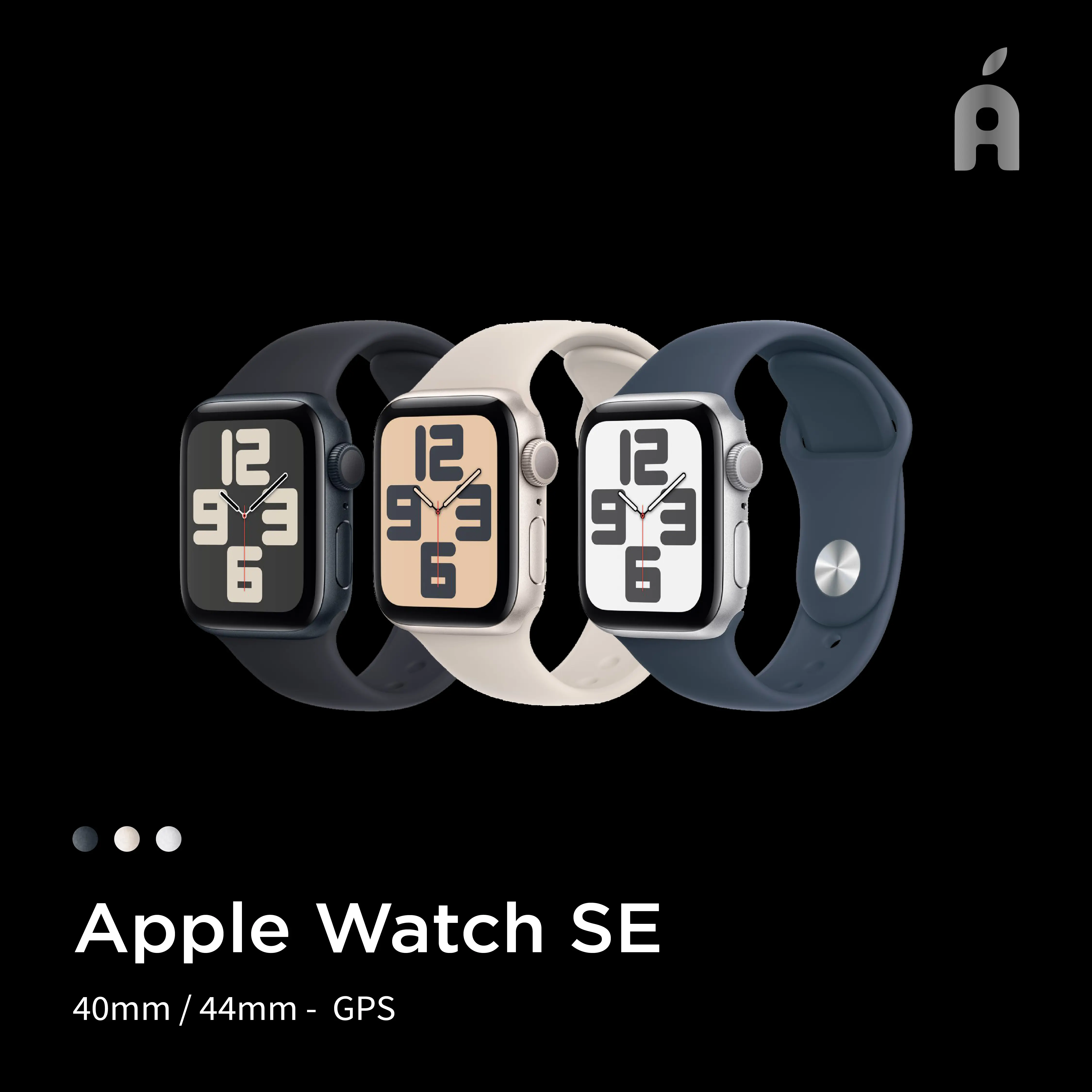 (EXCLUSIVE KOHCUN) Smartwatch INTER Apple Watch SE 2 2023 2024 40MM 44MM Midnight Starlight Silver